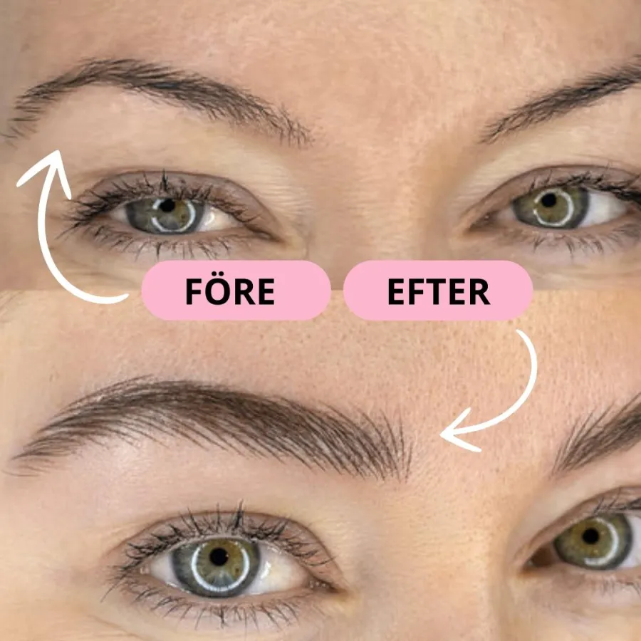 Före och efter Nanobrows